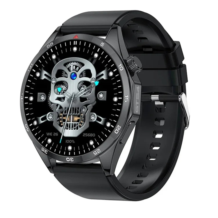 GTS4/LT09 1,5 Zoll IP67 Fitness- und Wellness-Smartwatch mit Bluetooth-Anruffunktion, Schlafüberwachung, Blutsauerstoffmessung und Herzfrequenzmessung, Silikonarmband und Edelstahlarmband