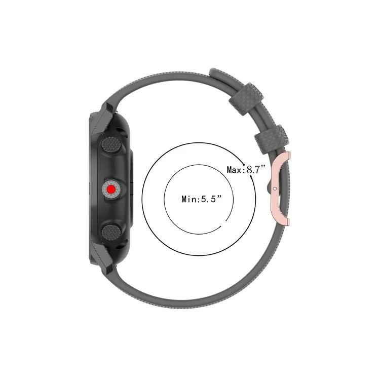 22-mm-Armband mit Punktstruktur, passend für Polar Grit X / Vantage M, Ticwatch Pro 2020 / Ticwatch GTX, Samsung Galaxy Watch3 45 mm / Galaxy Watch 46 mm