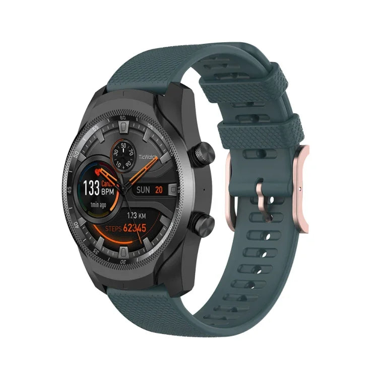 22-mm-Armband mit Punktstruktur, passend für Polar Grit X / Vantage M, Ticwatch Pro 2020 / Ticwatch GTX, Samsung Galaxy Watch3 45 mm / Galaxy Watch 46 mm