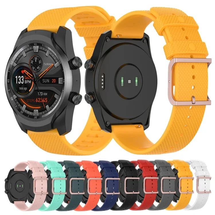 22-mm-Armband mit Punktstruktur, passend für Polar Grit X / Vantage M, Ticwatch Pro 2020 / Ticwatch GTX, Samsung Galaxy Watch3 45 mm / Galaxy Watch 46 mm