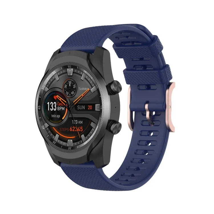 22-mm-Armband mit Punktstruktur, passend für Polar Grit X / Vantage M, Ticwatch Pro 2020 / Ticwatch GTX, Samsung Galaxy Watch3 45 mm / Galaxy Watch 46 mm