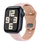 Wellenstruktur Silikon-Uhrenarmband mit umgekehrter Schnalle, für Apple Watch Series 10 46mm, für Apple Watch Series 10 42mm, für Apple Watch SE 2023 44mm, für Apple Watch SE 2023 40mm