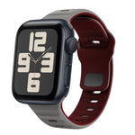 Wellenstruktur Silikon-Uhrenarmband mit umgekehrter Schnalle, für Apple Watch Series 10 46mm, für Apple Watch Series 10 42mm, für Apple Watch SE 2023 44mm, für Apple Watch SE 2023 40mm