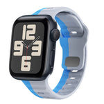 Wellenstruktur Silikon-Uhrenarmband mit umgekehrter Schnalle, für Apple Watch Series 10 46mm, für Apple Watch Series 10 42mm, für Apple Watch SE 2023 44mm, für Apple Watch SE 2023 40mm