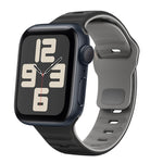 Wellenstruktur Silikon-Uhrenarmband mit umgekehrter Schnalle, für Apple Watch Series 10 46mm, für Apple Watch Series 10 42mm, für Apple Watch SE 2023 44mm, für Apple Watch SE 2023 40mm