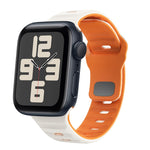 Wellenstruktur Silikon-Uhrenarmband mit umgekehrter Schnalle, für Apple Watch Series 10 46mm, für Apple Watch Series 10 42mm, für Apple Watch SE 2023 44mm, für Apple Watch SE 2023 40mm