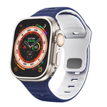 Wellenstruktur Silikon-Uhrenarmband mit umgekehrter Schnalle, für Apple Watch Ultra 2 49mm, für Apple Watch Series 9 45mm, für Apple Watch Series 9 41mm, für Apple Watch Ultra 49mm