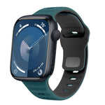 Wellenstruktur Silikon-Uhrenarmband mit umgekehrter Schnalle, für Apple Watch Ultra 2 49mm, für Apple Watch Series 9 45mm, für Apple Watch Series 9 41mm, für Apple Watch Ultra 49mm