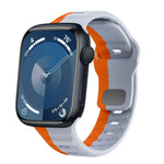 Wellenstruktur Silikon-Uhrenarmband mit umgekehrter Schnalle, für Apple Watch Ultra 2 49mm, für Apple Watch Series 9 45mm, für Apple Watch Series 9 41mm, für Apple Watch Ultra 49mm