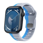 Wellenstruktur Silikon-Uhrenarmband mit umgekehrter Schnalle, für Apple Watch Ultra 2 49mm, für Apple Watch Series 9 45mm, für Apple Watch Series 9 41mm, für Apple Watch Ultra 49mm