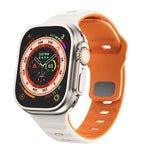 Wellenstruktur Silikon-Uhrenarmband mit umgekehrter Schnalle, für Apple Watch Ultra 2 49mm, für Apple Watch Series 9 45mm, für Apple Watch Series 9 41mm, für Apple Watch Ultra 49mm
