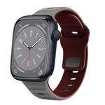 Wellenstruktur Silikon-Uhrenarmband mit umgekehrter Schnalle, für Apple Watch Series 8 41mm, für Apple Watch Series 8 45mm, für Apple Watch SE 2022 40mm, für Apple Watch SE 2022 44mm