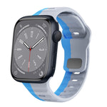 Wellenstruktur Silikon-Uhrenarmband mit umgekehrter Schnalle, für Apple Watch Series 8 41mm, für Apple Watch Series 8 45mm, für Apple Watch SE 2022 40mm, für Apple Watch SE 2022 44mm