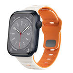 Wellenstruktur Silikon-Uhrenarmband mit umgekehrter Schnalle, für Apple Watch Series 8 41mm, für Apple Watch Series 8 45mm, für Apple Watch SE 2022 40mm, für Apple Watch SE 2022 44mm