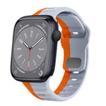 Wellenstruktur Silikon-Uhrenarmband mit umgekehrter Schnalle, für Apple Watch Series 8 41mm, für Apple Watch Series 8 45mm, für Apple Watch SE 2022 40mm, für Apple Watch SE 2022 44mm