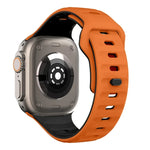 Silikon-Uhrenarmband mit Wellenstruktur und umgekehrter Schnalle