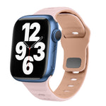 Wellenstruktur Silikon-Uhrenarmband mit umgekehrter Schnalle, für Apple Watch Series 7 41mm, für Apple Watch Series 7 45mm, für Apple Watch SE 40mm, für Apple Watch SE 44mm