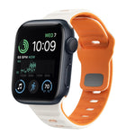 Wellenstruktur Silikon-Uhrenarmband mit umgekehrter Schnalle, für Apple Watch Series 7 41mm, für Apple Watch Series 7 45mm, für Apple Watch SE 40mm, für Apple Watch SE 44mm