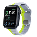 Wellenstruktur Silikon-Uhrenarmband mit umgekehrter Schnalle, für Apple Watch Series 7 41mm, für Apple Watch Series 7 45mm, für Apple Watch SE 40mm, für Apple Watch SE 44mm