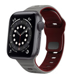 Wellenstruktur Silikon-Uhrenarmband mit umgekehrter Schnalle, für Apple Watch Series 6 40mm, für Apple Watch Series 6 44mm, für Apple Watch Series 5 44mm, für Apple Watch Series 5 40mm