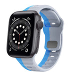 Wellenstruktur Silikon-Uhrenarmband mit umgekehrter Schnalle, für Apple Watch Series 6 40mm, für Apple Watch Series 6 44mm, für Apple Watch Series 5 44mm, für Apple Watch Series 5 40mm
