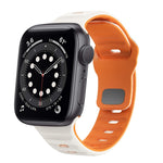 Wellenstruktur Silikon-Uhrenarmband mit umgekehrter Schnalle, für Apple Watch Series 6 40mm, für Apple Watch Series 6 44mm, für Apple Watch Series 5 44mm, für Apple Watch Series 5 40mm