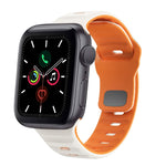Wellenstruktur Silikon-Uhrenarmband mit umgekehrter Schnalle, für Apple Watch Series 6 40mm, für Apple Watch Series 6 44mm, für Apple Watch Series 5 44mm, für Apple Watch Series 5 40mm