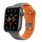 Wellenstruktur Silikon-Uhrenarmband mit umgekehrter Schnalle, für Apple Watch Series 6 40mm, für Apple Watch Series 6 44mm, für Apple Watch Series 5 44mm, für Apple Watch Series 5 40mm