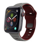 Wellenstruktur Silikon-Uhrenarmband mit umgekehrter Schnalle, für Apple Watch Series 4 44mm, für Apple Watch Series 4 40mm, für Apple Watch Series 3 38mm, für Apple Watch Series 3 42mm