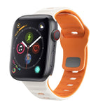 Wellenstruktur Silikon-Uhrenarmband mit umgekehrter Schnalle, für Apple Watch Series 4 44mm, für Apple Watch Series 4 40mm, für Apple Watch Series 3 38mm, für Apple Watch Series 3 42mm