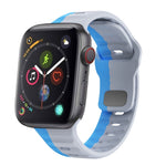Wellenstruktur Silikon-Uhrenarmband mit umgekehrter Schnalle, für Apple Watch Series 4 44mm, für Apple Watch Series 4 40mm, für Apple Watch Series 3 38mm, für Apple Watch Series 3 42mm