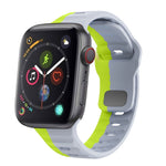 Wellenstruktur Silikon-Uhrenarmband mit umgekehrter Schnalle, für Apple Watch Series 4 44mm, für Apple Watch Series 4 40mm, für Apple Watch Series 3 38mm, für Apple Watch Series 3 42mm