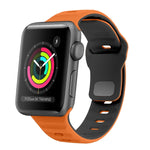 Wellenstruktur Silikon-Uhrenarmband mit umgekehrter Schnalle, für Apple Watch Series 2 42mm, für Apple Watch Series 2 38mm, für Apple Watch 42mm, für Apple Watch 38mm