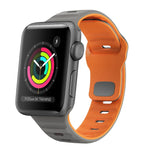 Wellenstruktur Silikon-Uhrenarmband mit umgekehrter Schnalle, für Apple Watch Series 2 42mm, für Apple Watch Series 2 38mm, für Apple Watch 42mm, für Apple Watch 38mm