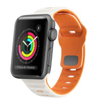 Wellenstruktur Silikon-Uhrenarmband mit umgekehrter Schnalle, für Apple Watch Series 2 42mm, für Apple Watch Series 2 38mm, für Apple Watch 42mm, für Apple Watch 38mm