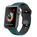 Wellenstruktur Silikon-Uhrenarmband mit umgekehrter Schnalle, für Apple Watch Series 2 42mm, für Apple Watch Series 2 38mm, für Apple Watch 42mm, für Apple Watch 38mm