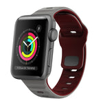 Wellenstruktur Silikon-Uhrenarmband mit umgekehrter Schnalle, für Apple Watch Series 2 42mm, für Apple Watch Series 2 38mm, für Apple Watch 42mm, für Apple Watch 38mm