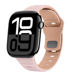 Wellenstruktur Silikon-Uhrenarmband mit umgekehrter Schnalle, für Apple Watch Series 10 46mm, für Apple Watch Series 10 42mm, für Apple Watch SE 2023 44mm, für Apple Watch SE 2023 40mm