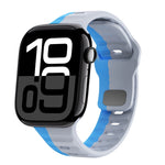 Wellenstruktur Silikon-Uhrenarmband mit umgekehrter Schnalle, für Apple Watch Series 10 46mm, für Apple Watch Series 10 42mm, für Apple Watch SE 2023 44mm, für Apple Watch SE 2023 40mm