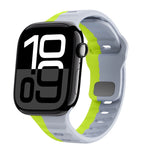 Wellenstruktur Silikon-Uhrenarmband mit umgekehrter Schnalle, für Apple Watch Series 10 46mm, für Apple Watch Series 10 42mm, für Apple Watch SE 2023 44mm, für Apple Watch SE 2023 40mm
