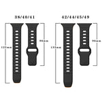 Wellenstruktur Silikon-Uhrenarmband mit umgekehrter Schnalle, für Apple Watch Series 6 40mm, für Apple Watch Series 6 44mm, für Apple Watch Series 5 44mm, für Apple Watch Series 5 40mm