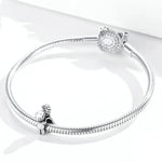 Anhänger aus 925er Sterlingsilber, zwei Perlen, DIY-Armband- und Halskettenzubehör