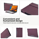 Leder Laptop stoßfeste Schutzhülle, Für HP ProBook 445 14 Zoll G10, Für HP ProBook 455 15,6 Zoll G10, Für HP Laptop 17-cu / 17s-cu 17,3 Zoll, Für HP Pavilion X360 Laptop 14-dw / 14m-dw, Für HP Laptop 14s-dp / 14-dk / 14s-dk