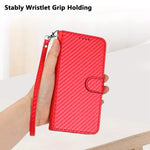 YX0070 Carbon Fiber Buckle Leather Phone Case with Lanyard, For iPhone 17e / 16e, For iPhone 17 Pro Max, For iPhone 17 Pro, For iPhone 17, For iPhone Air, For iPhone 16 Pro Max
