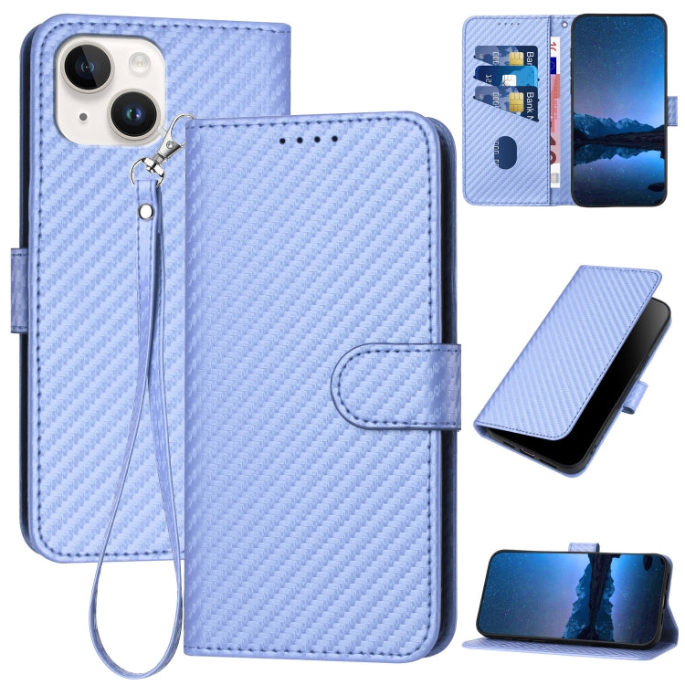 YX0070 Carbon-Faser-Schnalle Leder-Handyhülle mit Trageschlaufe, Für iPhone 13 Pro Max, Für iPhone 13 Pro, Für iPhone 13, Für iPhone 13 mini, Für iPhone 12 / 12 Pro, Für iPhone 12 Pro Max