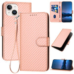 YX0070 Carbon-Faser-Schnalle Leder-Handyhülle mit Trageschlaufe, Für iPhone 13 Pro Max, Für iPhone 13 Pro, Für iPhone 13, Für iPhone 13 mini, Für iPhone 12 / 12 Pro, Für iPhone 12 Pro Max
