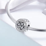 Lebensbaum-Armband aus 925er Sterlingsilber, verziert mit losen Perlen