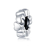 S925 Sterling Silber Herzförmige Perlen DIY Armband Halskette Zubehör