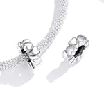 S925 Sterling Silber Herzförmige Perlen DIY Armband Halskette Zubehör