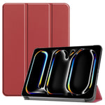 Custer Pure Color 3-Fold Holder Smart Leather Tablet Case, For iPad Pro 11 2025 / 2024